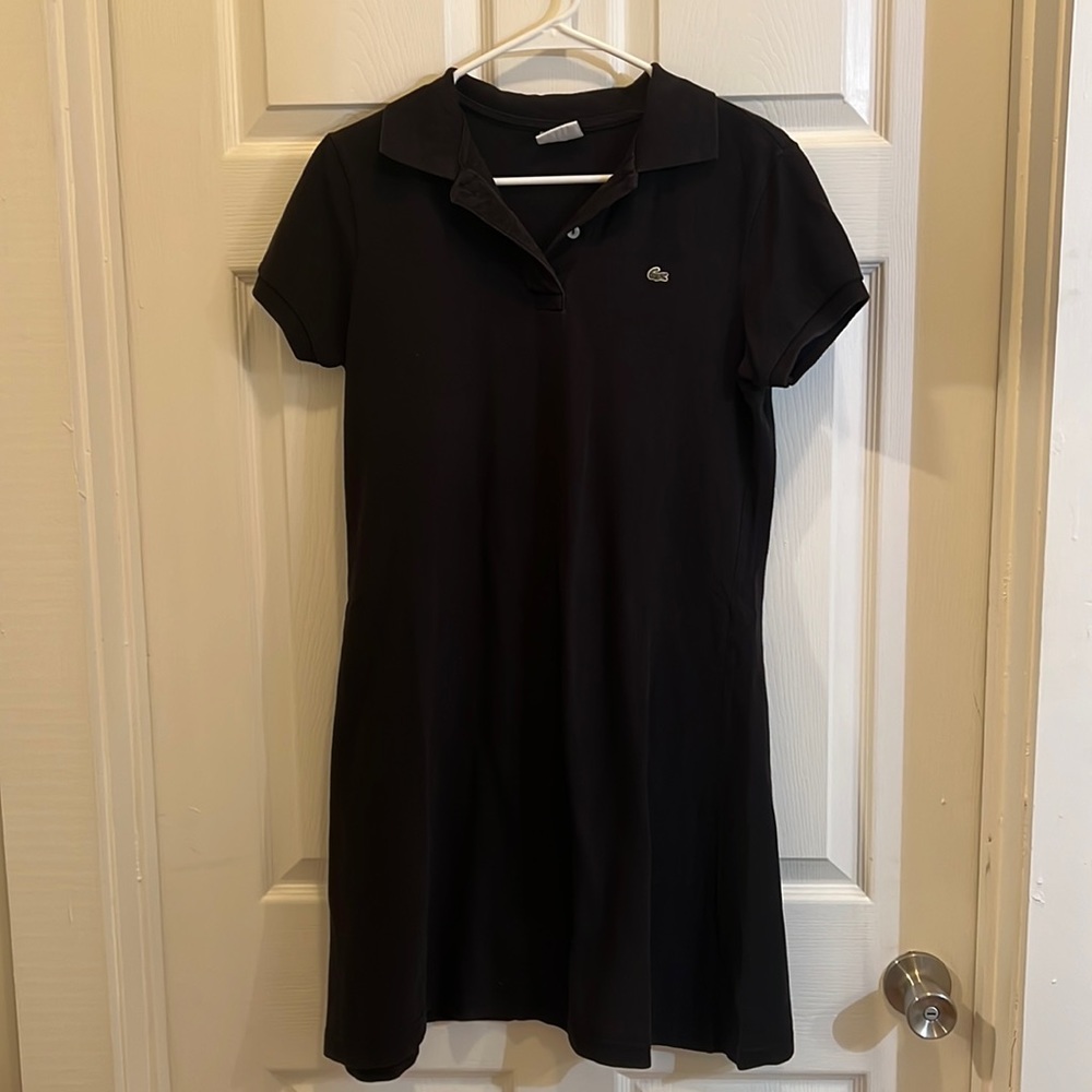 Vintage Black Lacoste Polo Dress-Size 42